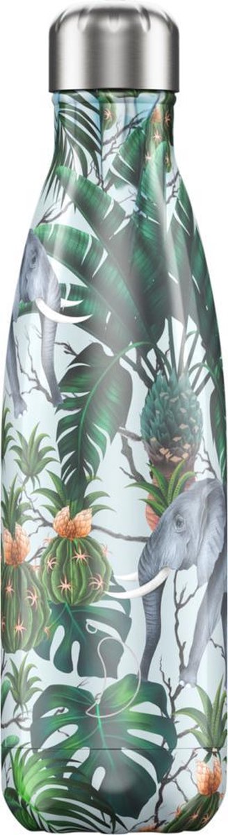 Chilly's Dubbelwandige Isoleerfles Tropical Elephant 500ml