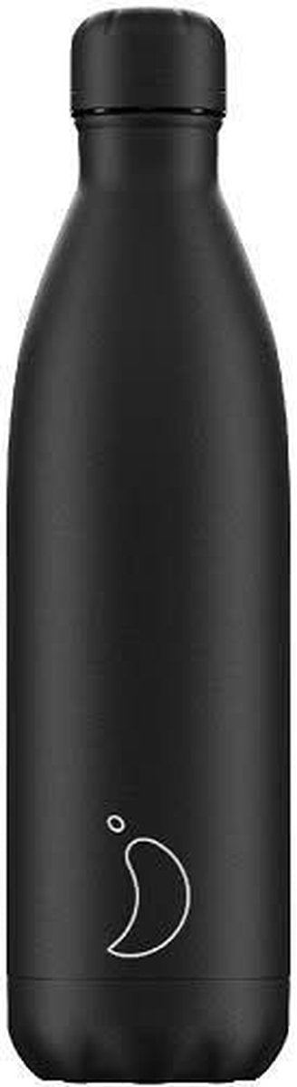 Chilly's All Black 750 ml. Drink- & Thermosfles