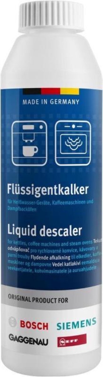 Bosch Siemens ontkalker - 250ml - vloeibare ontkalker - ontkalkingsmidel voor waterkokers