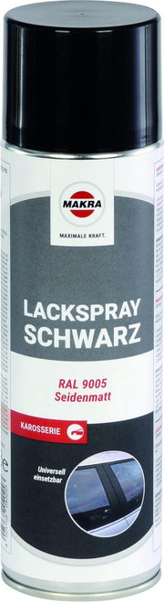 Makra Zwart Zijdemat - lakspray - lak