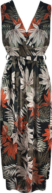 Bladeren Maxi Jurk