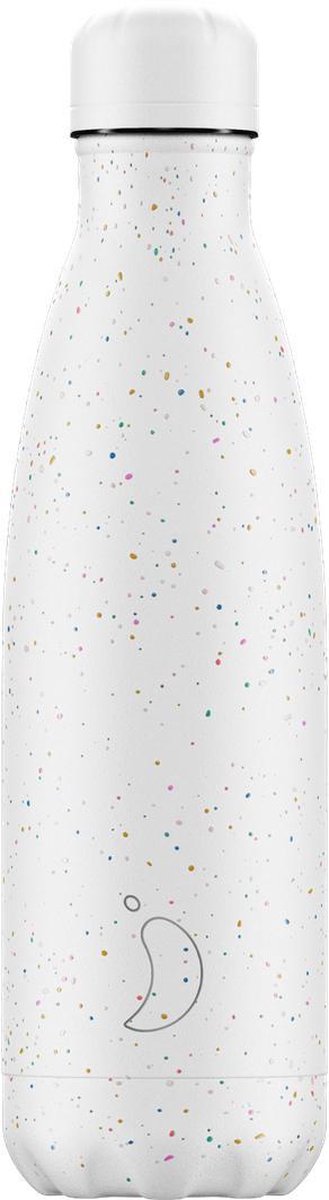 Chilly's Dubbelwandige Isoleerfles Spikkel Editie - Wit 500 ml
