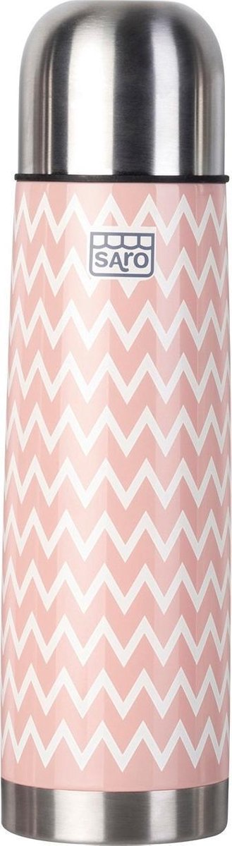 Saro Thermosfles Rvs 500 Ml 25 Cm Zalmroze