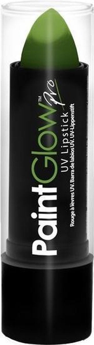 Neon groene matte UV lippenstift/lipstick -  Lichtgevende glow in the dark/blacklight - Schmink/make-up groen thema
