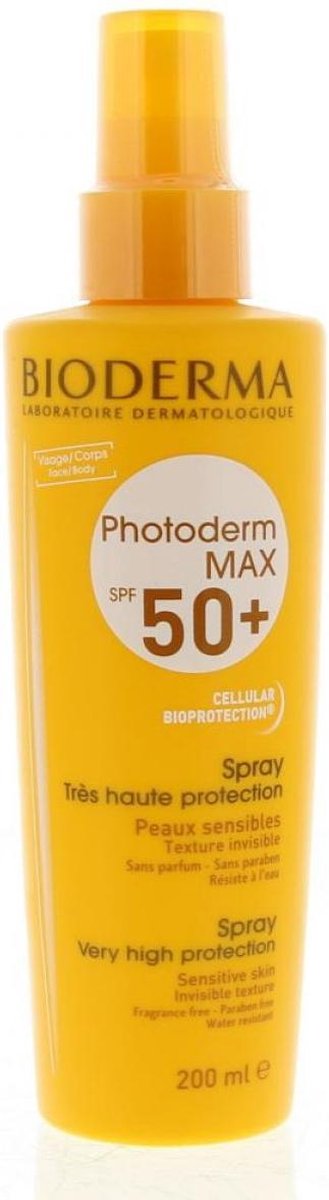 Bioderma Photoderm MAX Spray SPF 50+ zonnebrandspray 200 ml Lichaam