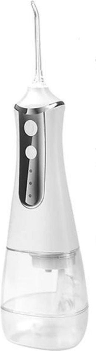 ExtraWhite Draadloze Waterflosser - Waterpik met 3 standen - Monddouche 5 opzetstukken - Wit