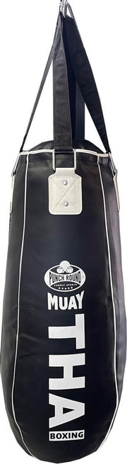 Punch Round™ Tear Drop Bokszak Pro Serie NT 90 cm Zwart Wit Gevuld Punch Round Tear Drop Bokszak NT