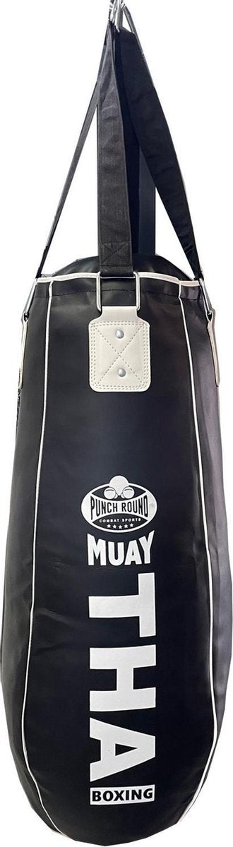Punch Round™ Tear Drop Bokszak Pro Serie NT 90 cm Zwart Wit Gevuld Punch Round Tear Drop Bokszak NT