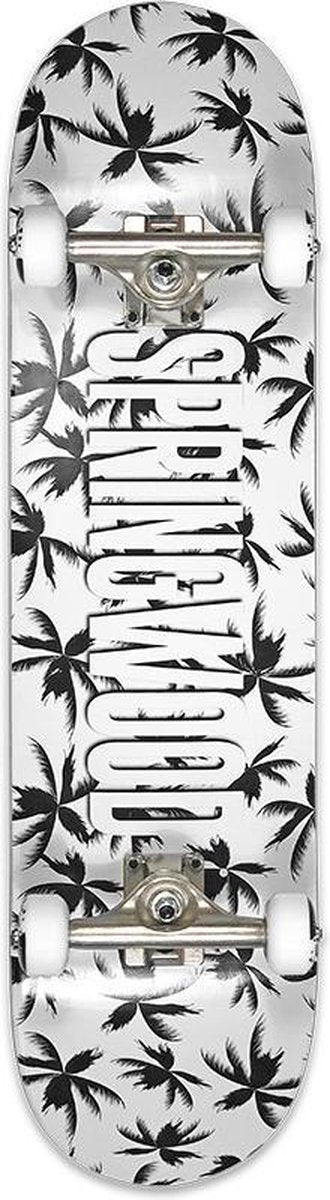 Compleet Skateboard Springwood Palms Black White 8.125