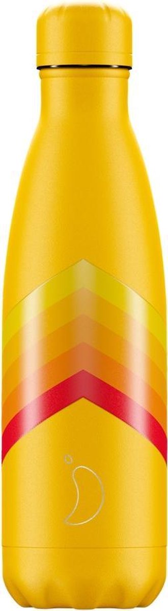 Chilly's 500 ml fles Yellow Zigzag 500 ml