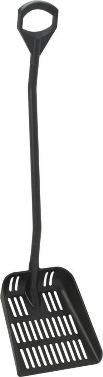 Vikan Hygiene 5604-9 uitlekschep zwart  lange steel 130cm blad 38x34cm