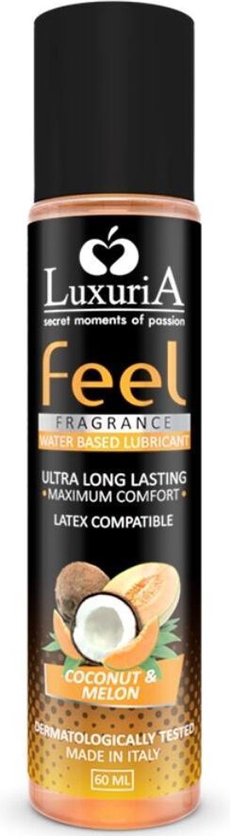 LUXURIA FEEL COCONUT AND MELON WATER BASED LUBRICANT 60 ML