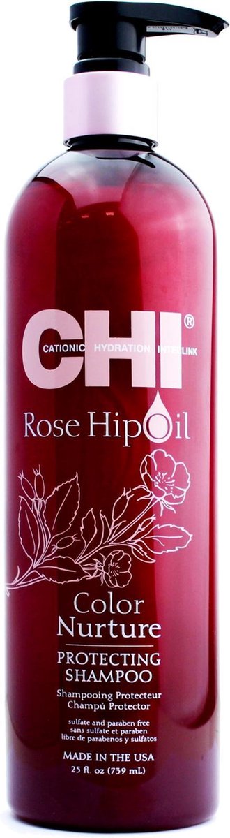 CHI Rose Hip Oil Shampoo-750 ml -  vrouwen - Voor Gekleurd haar