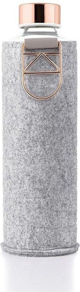 Equa waterfles Mismatch met hoes Rose Gold - 750 ml - Glas