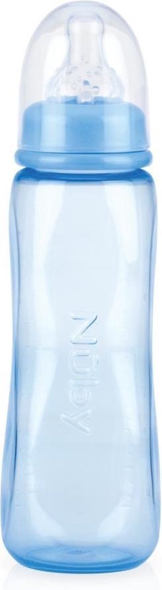 Nuby Halsfles Antikoliek 240 Ml Junior 21 Cm Blauw