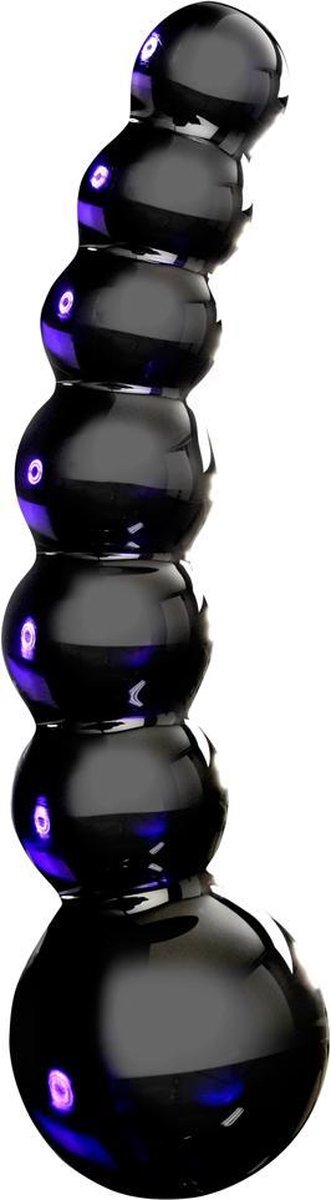 Icicles No. 66 - Black - Glass Dildos -
