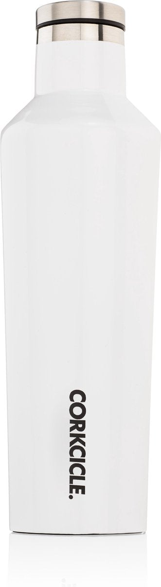 Corkcicle Canteen 475ml 16oz - Wit Roestvrijstaal Thermosfles 3wandig