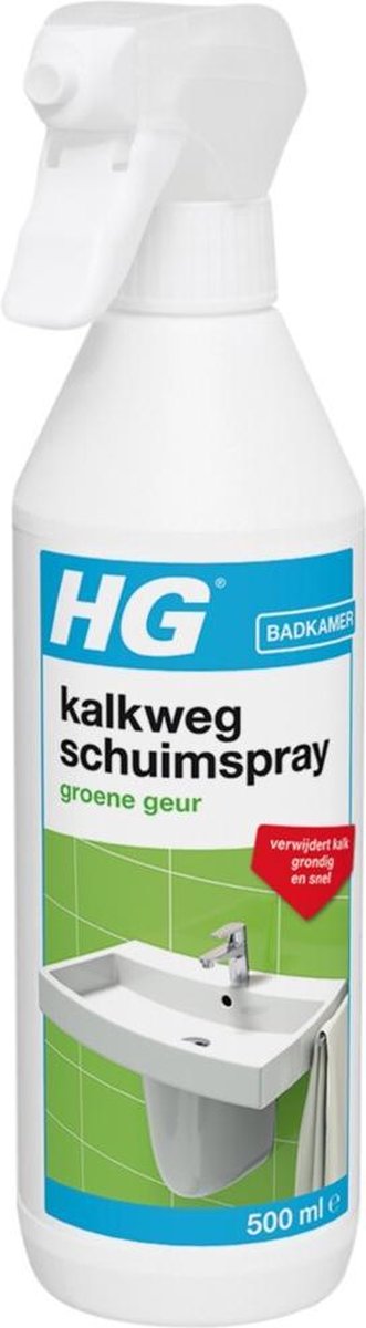 HG kalkweg schuimspray met krachtige groene geur - 500 ml.
