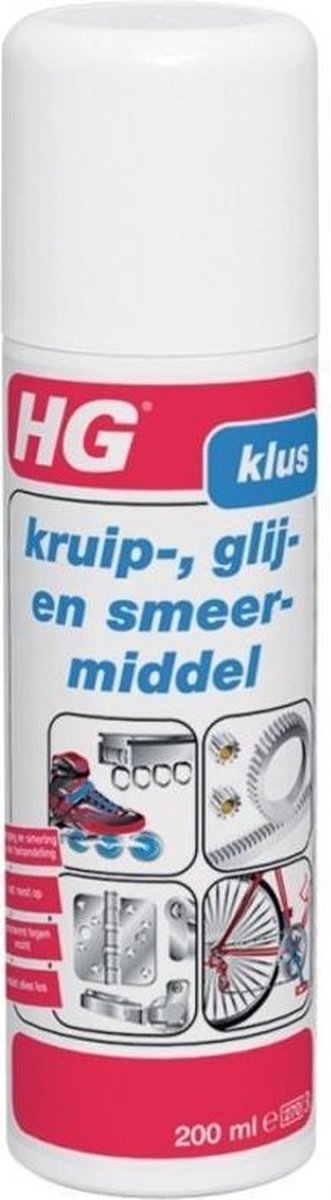 Hg kruip- glij- en smeermiddel 200 ml