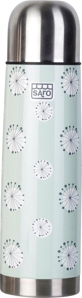 Saro Thermosfles Rvs 500 Ml 25 Cm Mintgroen