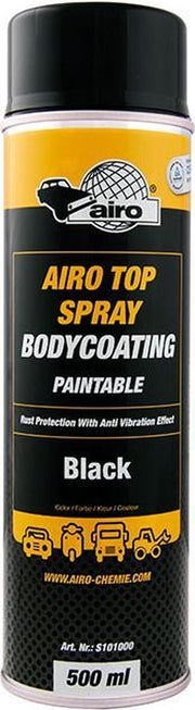 Overlakbare anti steenslag coating in spuitbus  Zwart