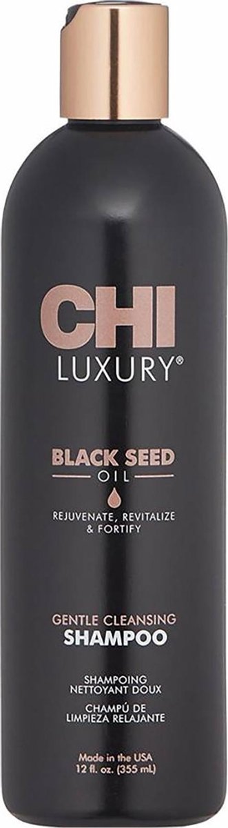 CHI Luxury Black Seed Oil Gentle Cleansing Shampoo 355ml -  vrouwen - Voor Beschadigd haar/Dik haar/Droog haar/Fijn en slap haar/Krullend haar/Pluizig haar/Verzwakt en breekbaar haar