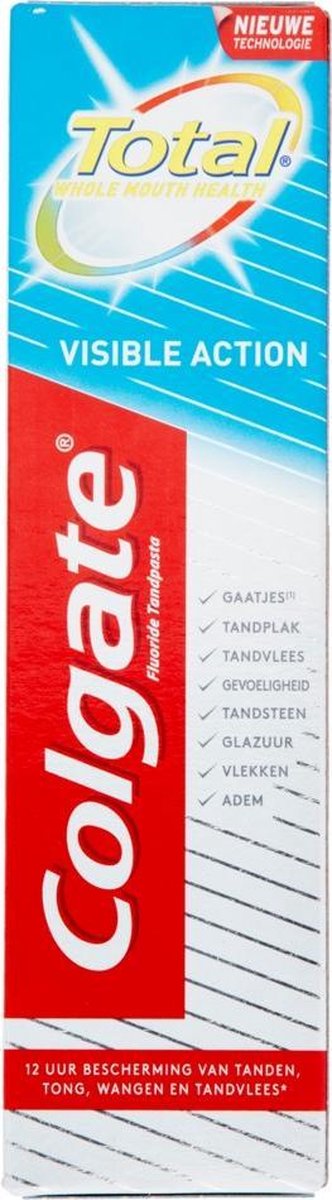 12x Colgate Total Tandpasta Visible Action 75 ml