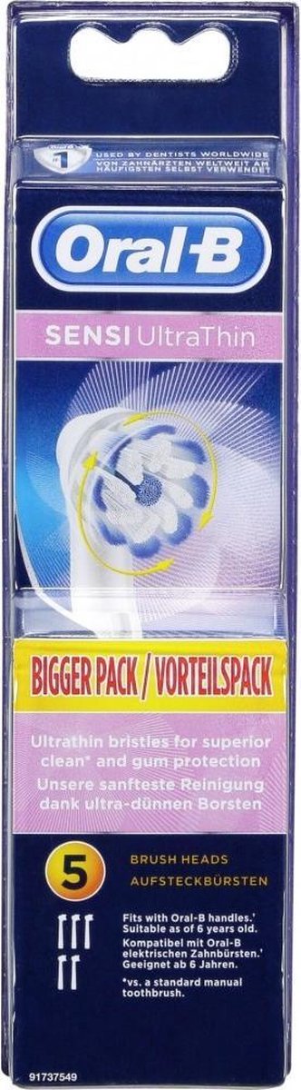 Oral-B Sensi UltraThin - Opzetborstels - 5 stuks - Wit