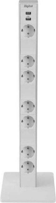 Stroom en signaalzuil Bravour® Power Tower 7 - Wit - 7x Power
