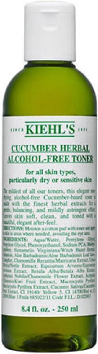 Kiehls Cucumber Herbal Alcohol-Free Toner 250ml - For Dry And Sensitive Skin