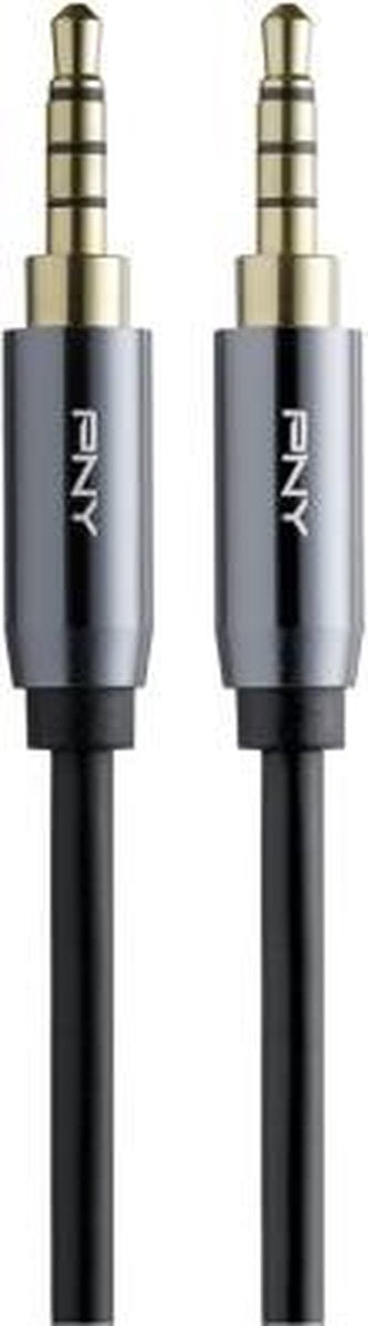 PNY C-AM-AM-C01-03 audio kabel 1 m 3.5mm Zwart