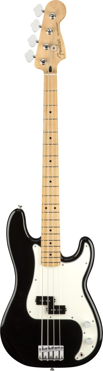 Fender Player Precision Bass MN Black 4-snarige basgitaar