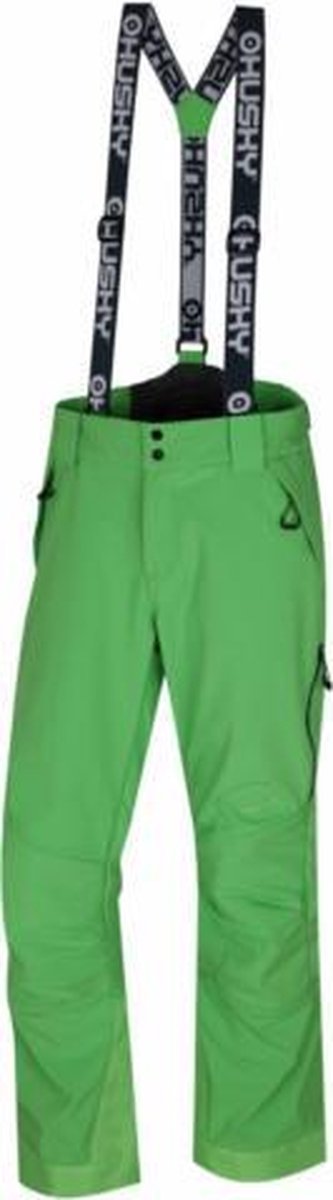 Husky skibroek voor heren Galti M Bright Green Softshell - Groen - L