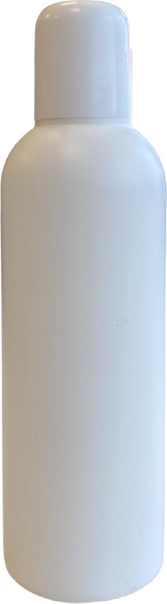 Lege flesjes met dop 10 stuks 100ml wit - cosmetica flesje - nail care flesje - HDPE