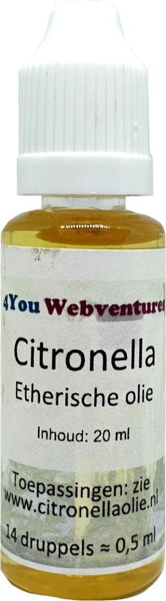 Pure etherische citronella olie - 40 ml (2x 20 ml) - essentiële etherische olie