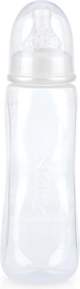 Nuby Halsfles Antikoliek 240 Ml Junior 21 Cm Wit