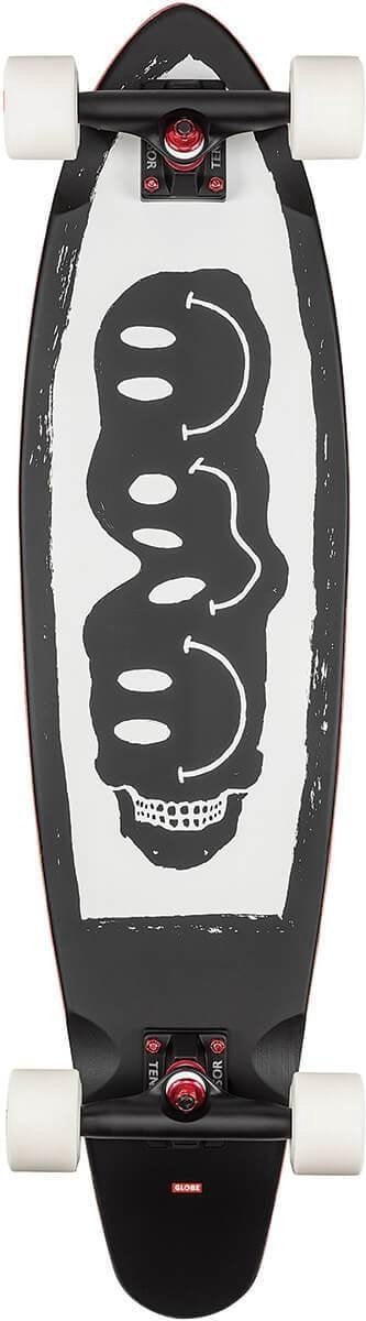 Globe Bells longboard black / white / red