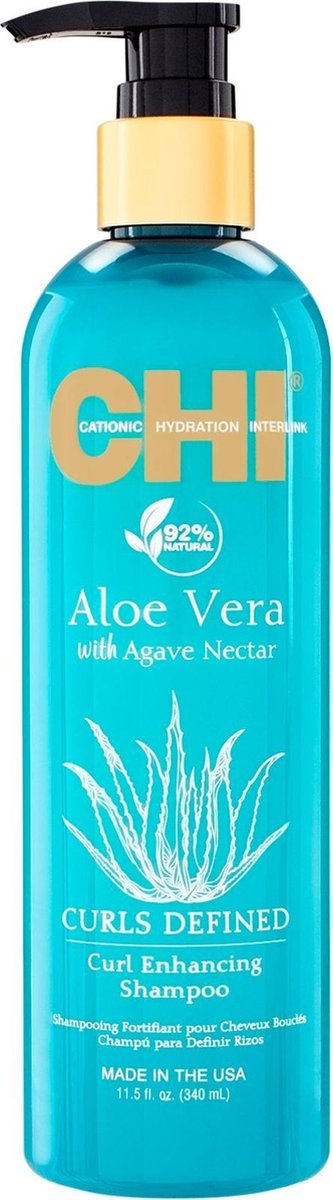 CHI Aloe Vera With Agave Nectar Curl Enhancing Shampoo - 340ml -  vrouwen - Voor