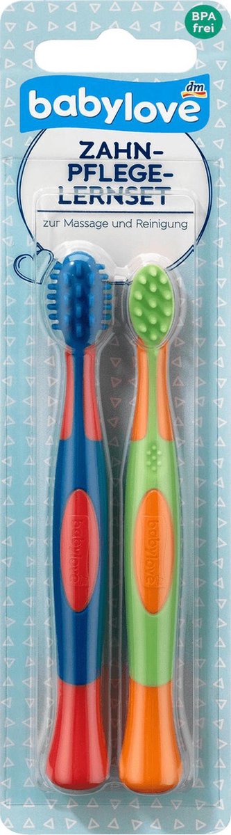 babyLove Leerset voor tandheelkundige zorg - PVC-vrij - Baby tandborstel