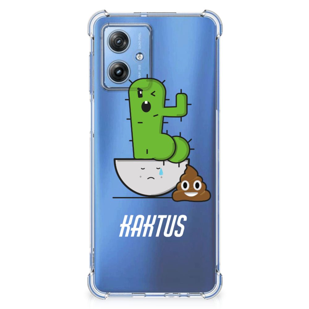 Motorola Moto G54 Stevig | Bumper Hoesje | Cactus Poo