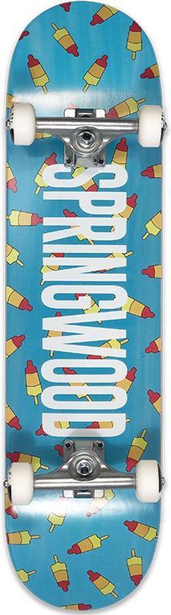 Compleet Skateboard Springwood Rocket Air Turquoise 8.0