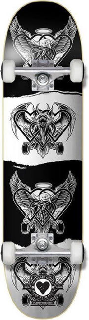 Compleet Skateboard Heart Supply Bam Margera Dark Light Pro Black/White 8.0