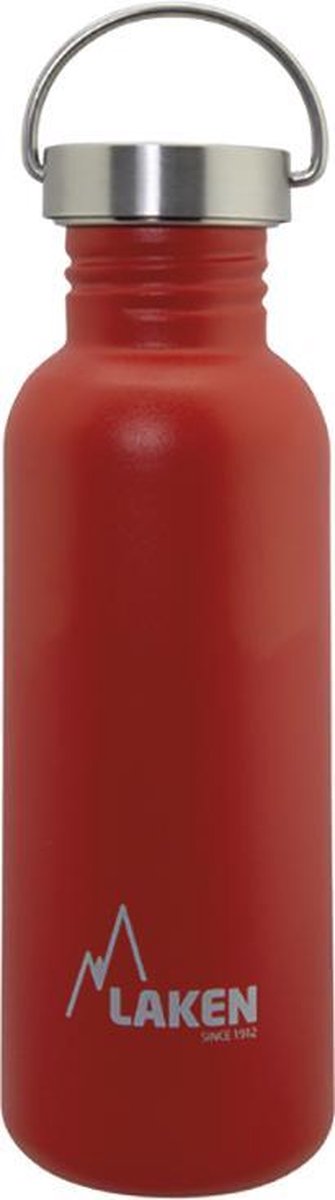 RVS fles Basic Steel Bottle 750ml S/S Cap - Rood