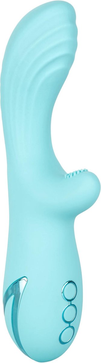 California Exotic Novelties Dreaming Catalina Climaxer Perfectly Sized Rotating Massager with Textured Teaser