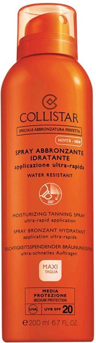 Collistar Moisturizing Tanning Spray Zonnebrand SPF20 - 200 ml
