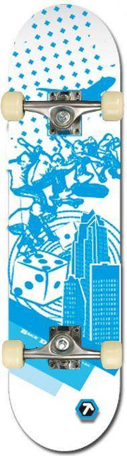 Black Dragon Skateboard - Street Credits - Wit/Blauw
