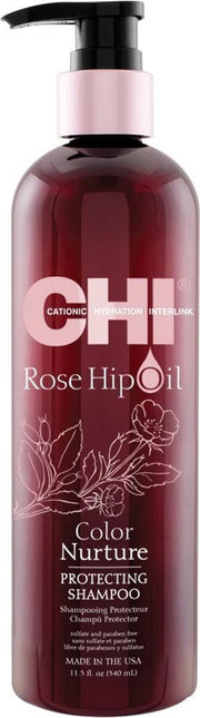 CHI Rose Hip Oil Shampoo-340 ml -  vrouwen - Voor Gekleurd haar