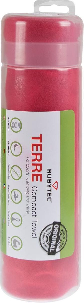 RUBYTEC Terre Compact Handdoek - M - Rood