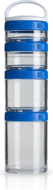 BlenderBottle GoStak - 4-Pack Starter -  40cc - 60cc - 100cc - 150cc BLAUW / CYAN