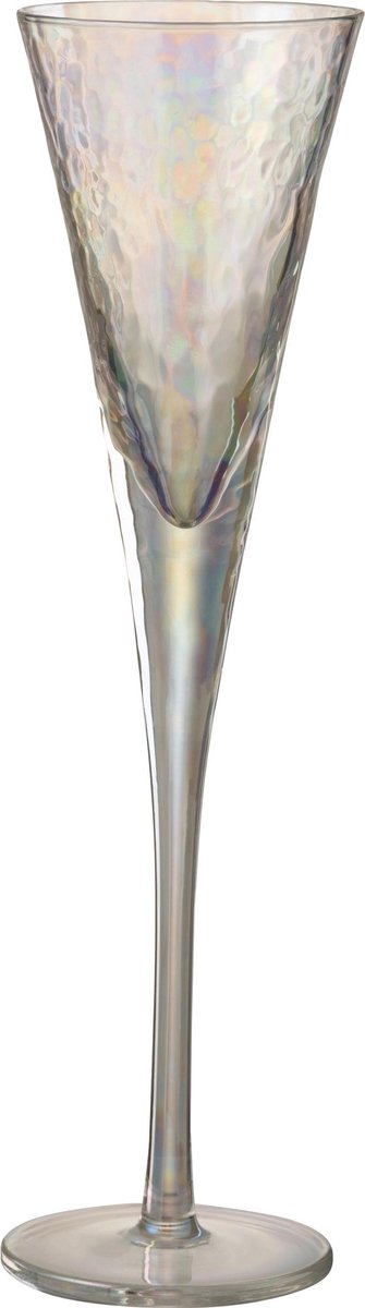J-Line Champagneglas Oneffen Glas Transparant